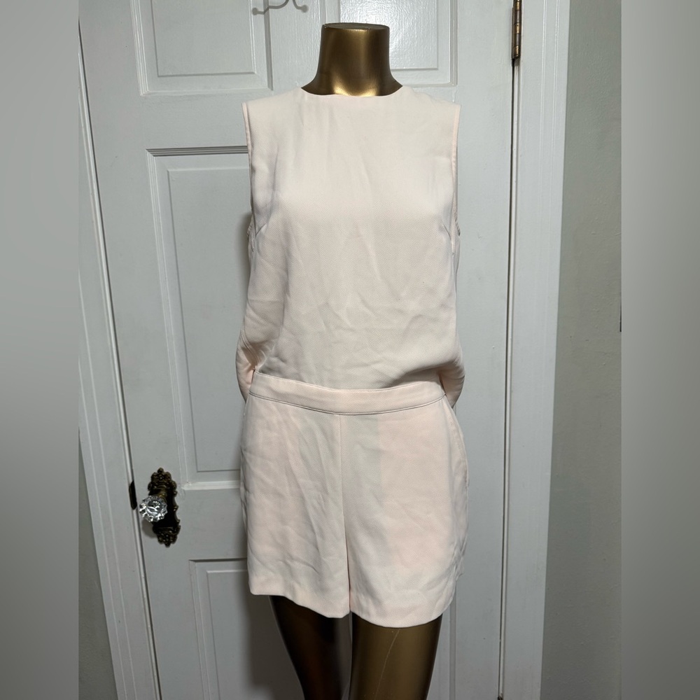 Pink Club Monaco Romper Outfit Size 8 Sleeveless Shorts